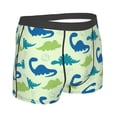 thumbnail image 2 of KLL Cute Dinosaur Blue Green Men's Cotton Boxer Briefs Underwear-XX-Large, 2 of 8