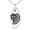 Silver, variant on Stainless Steel Aztec Chief Tribe Rune Engraved Small Oval Charm Pendant Necklace