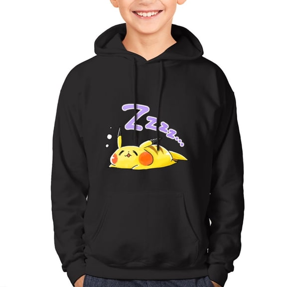 Pokemon Hoodie for Kids Teens M Pullover Sweatshirt Pokemon Merch for Boys Girls