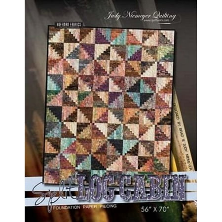 Judy Niemeyer Split Log Cabin Quilt Pattern 56 X 70 Walmart Com