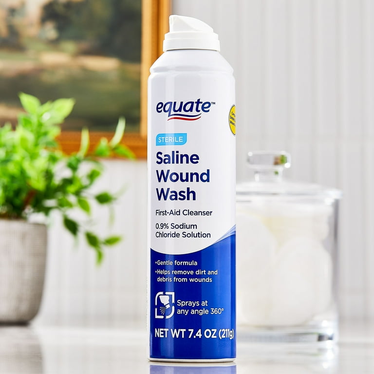 Equate Sterile Saline Wound Wash Spray, 7.4 fl oz Twin Pack photo 3