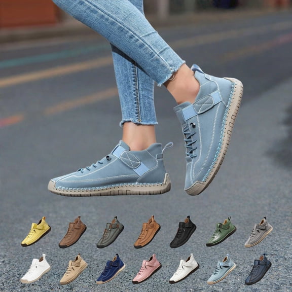 YOUYEDIAN Orthopedic Dress Shoes for Women Arch Support Nurse Shoes Breathable Slip on Non Slip Hiking Shoes Mesh Stretch Comfort 2026 Foam Shoes
