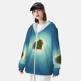 thumbnail image 3 of Lsque Paradise Island UPF 50+ Lightweight Sun Protection Men's Women's Long Sleeve Shirt, Hoodie Performance -X-Large, 3 of 9