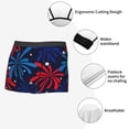 thumbnail image 3 of Yiaed Red White Blue Fireworks Print Men's Soft Cotton Boxer Shorts Breathable Boxers Underwear Moisture-Wicking Underwear Stretch Boxer Briefs for Man-Medium, 3 of 5