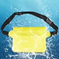thumbnail image 2 of Extérieur Transparent Dérivant Plage Téléphone Imperméable Touche Écran Sac à Taille, 2 of 2