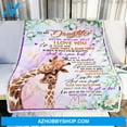 thumbnail image 1 of Gift for Daughter Blanket, To My Daughter Never Forget Your Way Back Home, 1 of 2