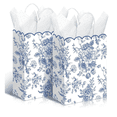 thumbnail image 4 of Scalloped Floral Favor Treat Bags for Garden Tea Party Bridal Shower Set of 24, 4 of 4