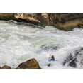 thumbnail image 2 of Looney, Hollice 24x17 White Modern Wood Framed Museum Art Print Titled - USA-Maryland-Great Falls-Potomac River and Kayaker, 2 of 4