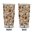 thumbnail image 2 of WIRESTER 20oz Tumbler With Lid Stainless Steel Travel Tumbler, Double Wall Insulated Stainless Steel Coffee Tumbler - Brindle Brown English Bulldog Funny Playful Postures, 2 of 6