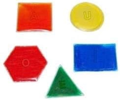 SkiL-Care Hidden Letter Glitter Shapes, R.S.T.L.N., 5/pk