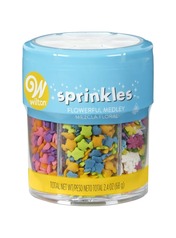 Wilton Happy Spring Floral Medley 6-Cell Sprinkle Mix, 2.4 oz.