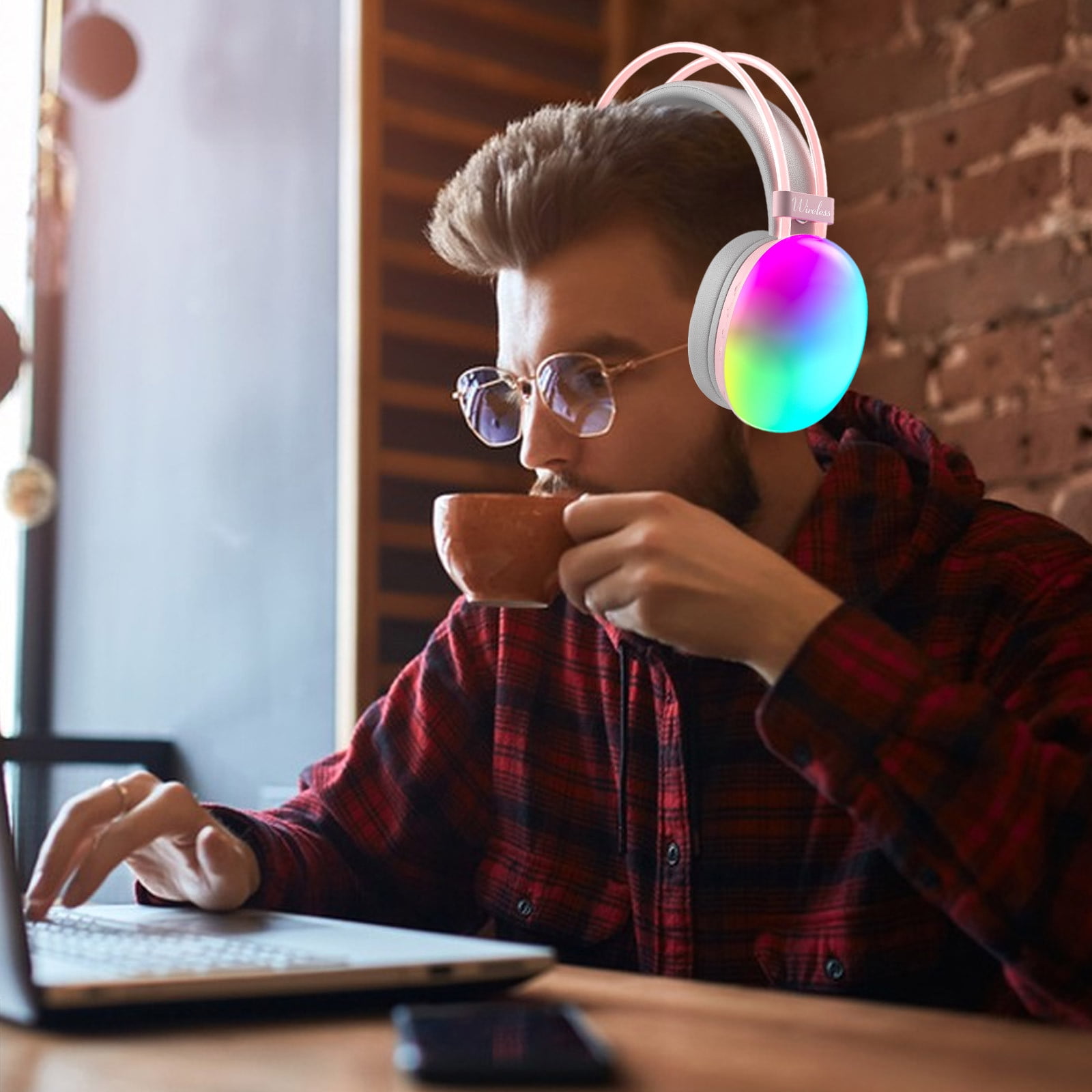 ぷれ4 Isvgxsz 2.4GHz Wireless Gaming Headset with Noise Cancelling