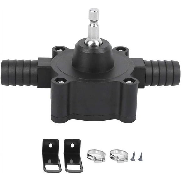 Woeilo Water Transfer Pump, Hand Electric Drill Pump, Self-Priming Liquid Water Transfer Pump Mini Portable Centrifugal Pump
