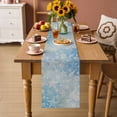 thumbnail image 4 of Nautical Abstract Starfish Conch Table Runner 90 Inches Long,Kitchen Dining Tablerunners Gradient Blue Ocean Linen Table Runners Dresser Scarves for Home Dinner Wedding Holiday Party Decor, 4 of 9