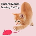 thumbnail image 2 of Interactive Flocked Mouse Cat Toy - Random Colour, 2 of 8