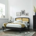 thumbnail image 2 of Platform Bed Frame, King Size, Wood, Black, Modern Contemporary Urban Design, Bedroom Master Guest Suite, 2 of 9