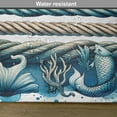 thumbnail image 5 of Ambesonne Coastal Place Mats Set of 4, Ropes and Waves Underwater, Standard Size, Seafoam Teal Pale Brown, 5 of 5