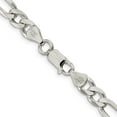 thumbnail image 3 of Sterling Silver 6.75mm Figaro Chain (18 X 6.75) Made In Italy qfg180-18, 3 of 5