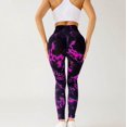 thumbnail image 4 of Tbopshirt Yoga Pants for Women,Clearance Womens Pants Plus Size,Women's Gradient Print Leggings Fitness Running Tight Yoga Pants,Tummy Control Leggings for Women,Up to 30% off, 4 of 7