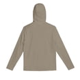thumbnail image 7 of Mrmaere Men's UPF 50+ Sun Protection Hooded T-Shirt with Face Mask Pullover Long Sleeve Outdoor Top Khaki L, 7 of 7