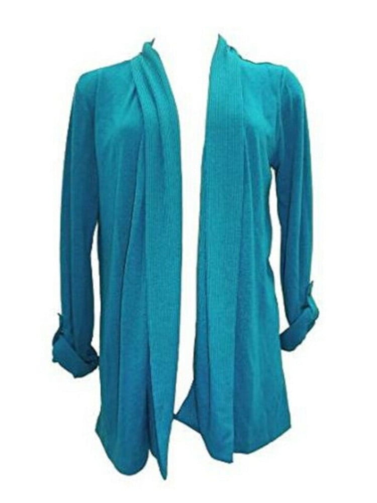 womens turquoise cardigan sweater