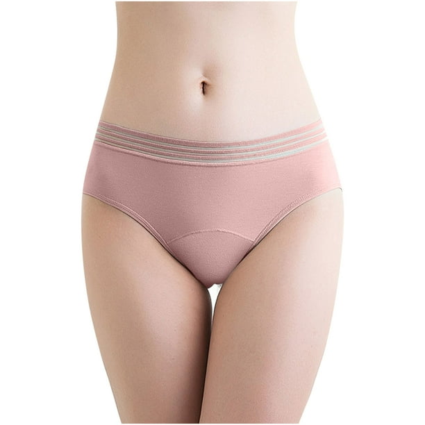 enqiretly Women Underwear Breathable Cotton Briefs Solid Color
