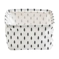 thumbnail image 2 of Cotton and Linen Desktop Storage Box, Miscellaneous Item Storage Box, Simple Pattern Storage Basket, Decorative Storage Basket, for Organizing Clothes, Toys, Books, and Daily Essentials, 2 of 7