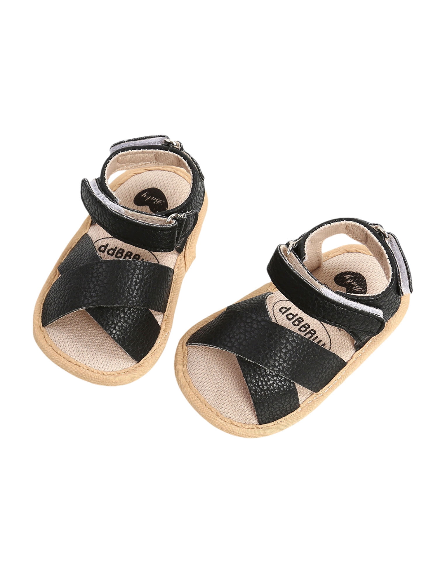 Baby / Toddler Glossy Crisscross Vamp Open Toe Sandals Prewalker Shoes