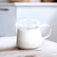 thumbnail image 2 of 2 tazas de café, vasos de leche de vidrio, vasos portátiles para bebidas, recipientes de leche para el hogar, 2 of 6