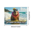 2025 Capybara Wall Calendar,2025 Funny Capybara Rodent Calendar,12