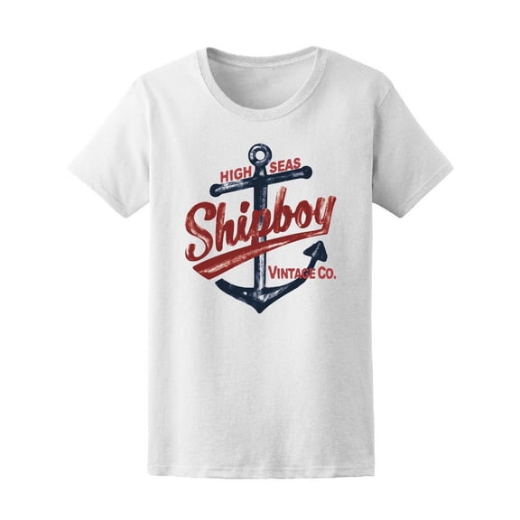 High Seas Shipboy, Anchor T-Shirt Women -Image by Shutterstock, Female XX-Large