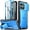 Light Blue, variant on Poetic Revolution Case for Moto Edge 2025 [Not for 2024 Version], [Slide Camera Cover], Full-Body Military Grade Case with Kickstand and Built-in-Screen Protector, Light Blue