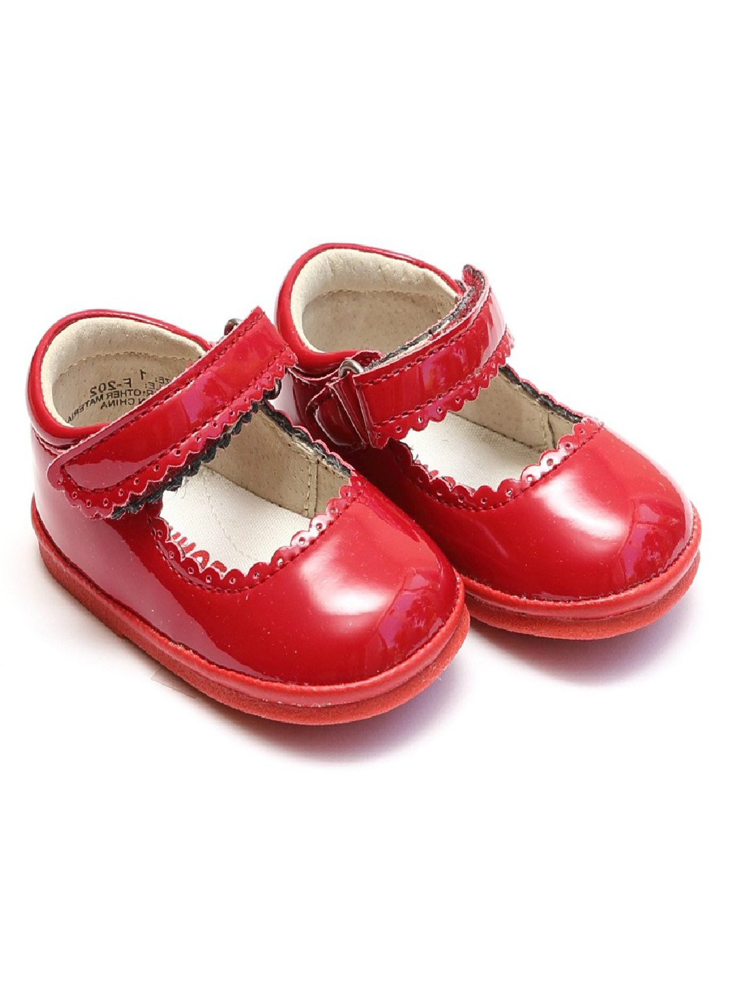 red patent baby girl shoes