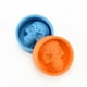 thumbnail image 5 of Mini moldes de silicona de grado alimenticio para hornear, con diseño de calavera, para gelatina, pasteles y dulces (naranja), 5 of 7
