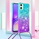thumbnail image 2 of Funda para Samsung Galaxy A05 Brillantina Líquida Divertida Reluciente y con Cristales en Movimiento Cuerpo Cruzado con Cordón Ajustable, 2 of 5