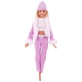 thumbnail image 3 of Ropa de muñeca Barbies púrpura, abrigo de moda, pantalones, vestido, muñecas de 11,8 pulgadas, regalo, accesorios de Barbies, artículos en miniatura, 30Cm, 3 of 4