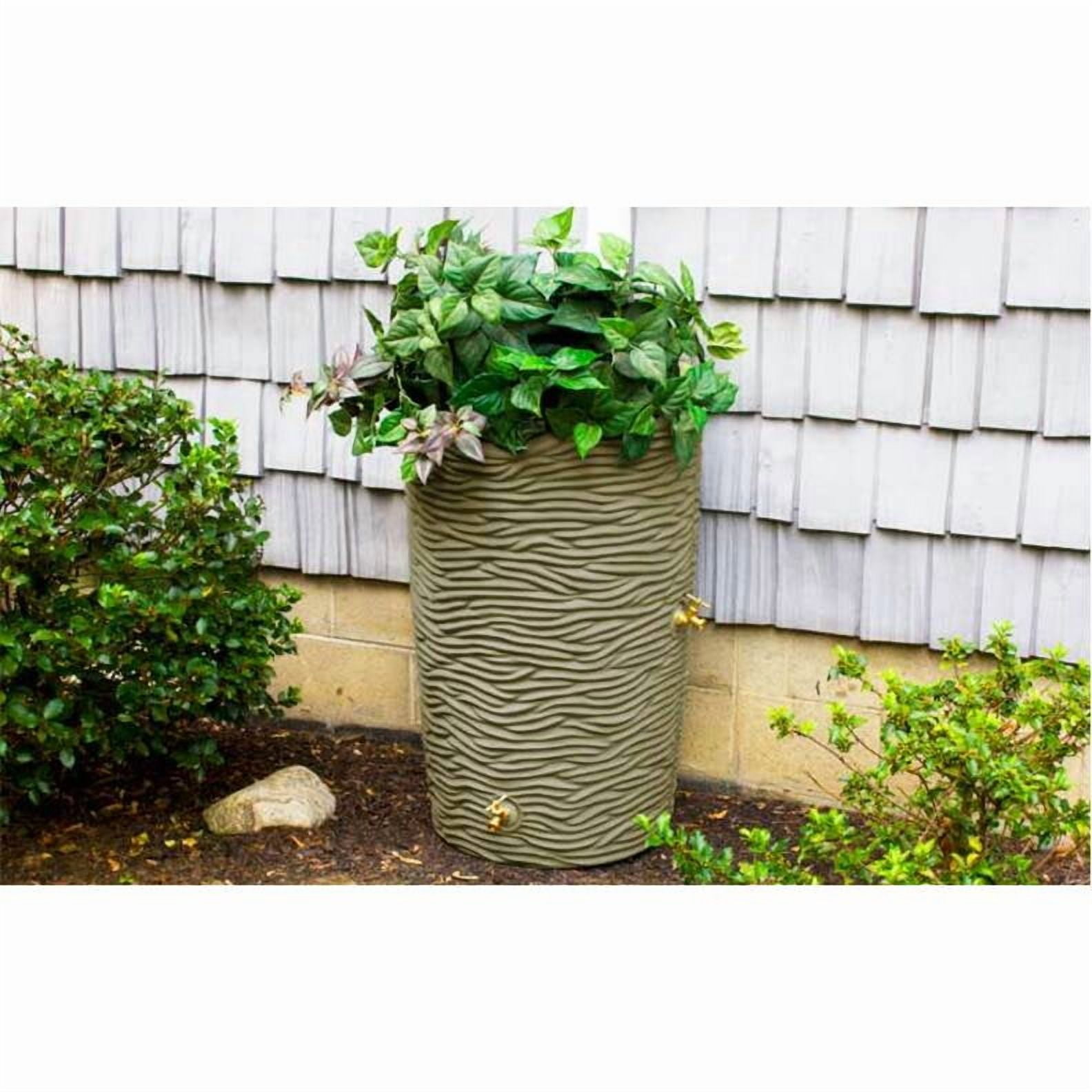 Good Ideas Impressions Bark 50 Gallon Rain Saver - Black