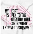 thumbnail image 2 of Breast Cancer Strive to Survive Womens Slim Fit Graphic Tee Brisco Brands M, 2 of 5