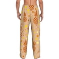thumbnail image 3 of Picia Pineapples Mens Soft Woven Cotton Elastic Waistband Sleep Pajama Pant Lounge Sleep Pant With Pockets And Drawstring-Large, 3 of 9