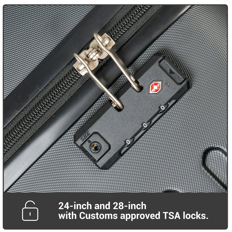 Travelhouse 5 Piece Hardside Luggage Set Hardshell Expandable