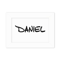 thumbnail image 1 of Special Handwriting English Name DANIEL Photo Mount Frame Picture Art Painting Desktop 5x7 inch, 1 of 3