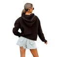 thumbnail image 4 of Women's Gameday Couture  Black Philadelphia Union Catch the Vibe Studded Pullover Hoodie, 4 of 5