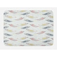 thumbnail image 1 of Polka Dots Bath Mat, Birds on Classic Little Circles Motif Spring Season Wings Flying, Plush Bathroom Decor Mat with Non Slip Backing, 29.5" X 17.5", Pale Blue Multicolor, by Ambesonne, 1 of 2