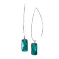 thumbnail image 2 of Silpada Boucles d'Oreilles Pendantes Turquoise Compressées 'Oasis' en Argent Sterling, 2 of 4