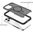 thumbnail image 5 of Magnetic Case for iPhone 15 Pro Phone Case Compatible with MagSafe Shockproof Protection Slim Translucent Matte Cover for iPhone 15 Pro 6.1" - Black B, 5 of 13