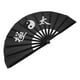 thumbnail image 2 of Tai Chi Fan Multi Plastic Foldable Fan for Craftsmanship Detail and Party Use, 2 of 5