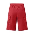 thumbnail image 5 of Dresfit Mens Cargo Shorts Drawstring Below the Knee Outdoor Shorts 2026 Sumemr Relax Fit Athletic Carpenter Pants Breathable Loose Sweatshorts Wine XL, 5 of 6