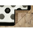 thumbnail image 4 of Capri Polka 44" x 73" Grey White Area Rug 100% Polypropylene Transitional, 4 of 6