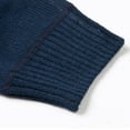 thumbnail image 6 of Men's Quarter Zip Sweater Vintage Pullover Striped Mock Neck Sweatshirts Casual Slim Fit Lightweight Long Sleeve Tops (L, Navy), 6 of 7