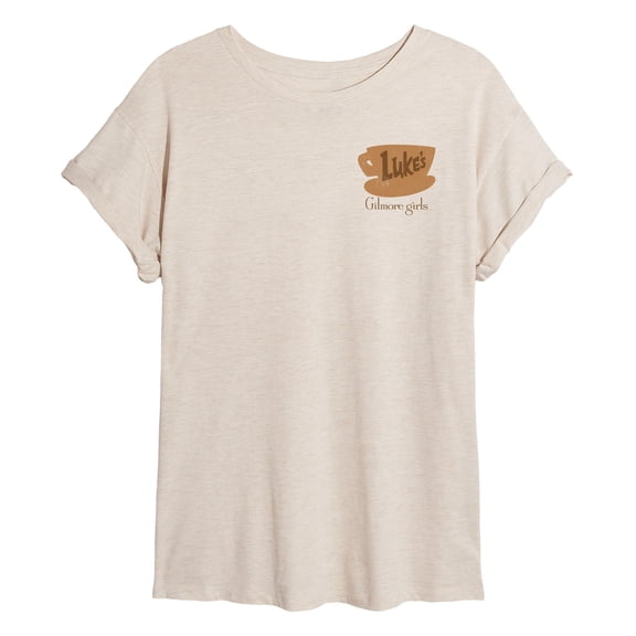 Gilmore Girls - Lukes Coffee In An IV - Women's Oversized Graphic T-Shirt